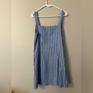 A New Day Blue and White Striped Mini Dress